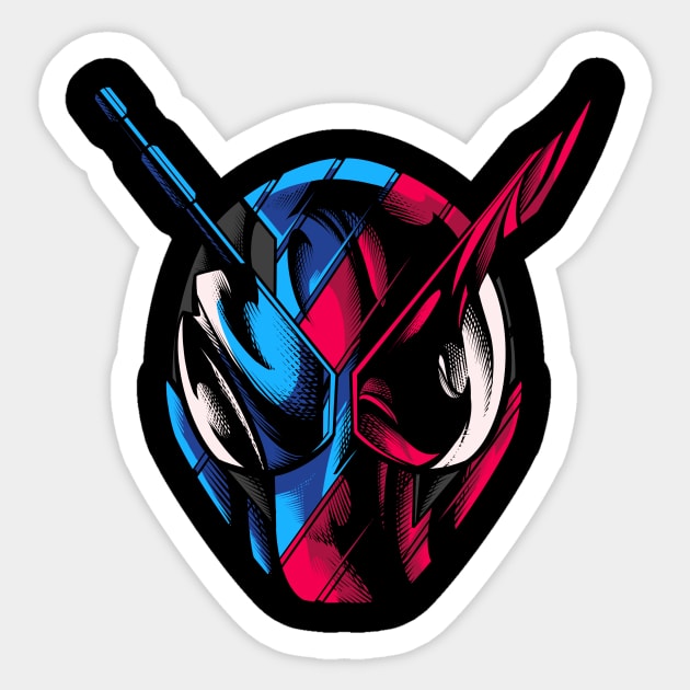 Kamen Rider build Sticker by midthos